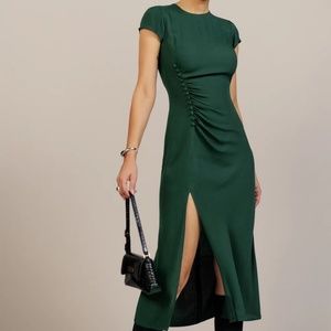 NWT Reformation Frazier Short Sleeve Midi Dress size 0